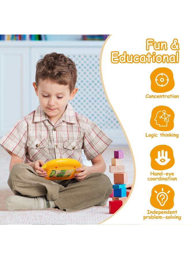 Rotating Jigsaw Puzzle For Kids Ages 3 4 5 6 7 8, 4 In 1 Jigsaw Puzzle For Toddlers Travel, Cars, Planes, Road Trip Activity, Fine Motor Skills, Gift For Boys And Girls Ages 3+ (Dinosaur) - Image 3